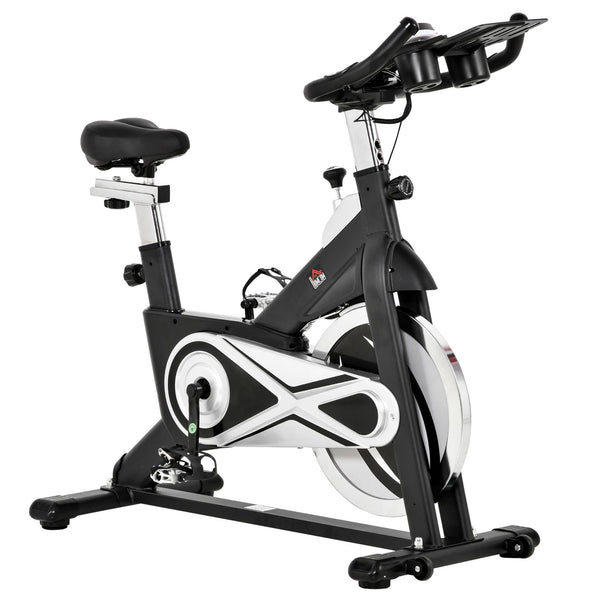 Spin Bike Vélo d'Appartement Volant d'Inertie 18 Kg avec Ecran LCD Noir acquista