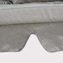 Dondolo Letto 3 Posti con Gazebo da Giardino 256x172x248 cm con Zanzariera e Cuscini Grigio