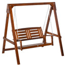 Dondolo 2 Posti da Giardino 160x121x165 cm in Legno Teak