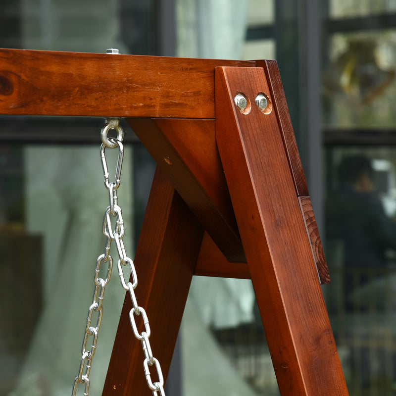 Dondolo 2 Posti da Giardino 160x121x165 cm in Legno Teak