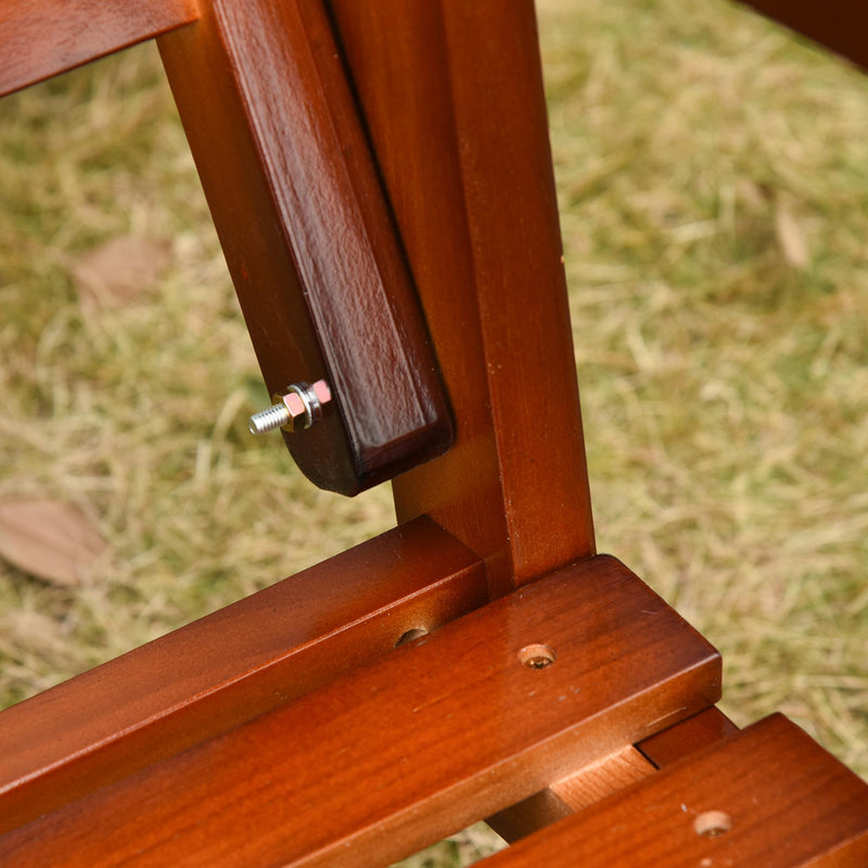 Dondolo 2 Posti da Giardino 160x121x165 cm in Legno Teak