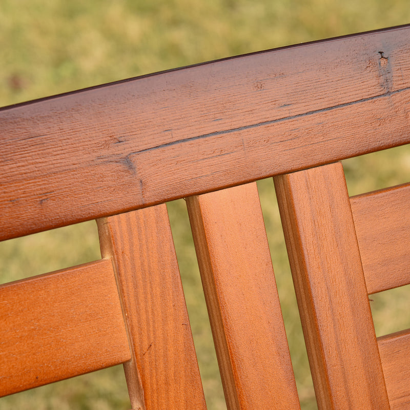 Dondolo 2 Posti da Giardino 160x121x165 cm in Legno Teak