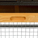 Conigliera da Giardino 122x63x92 cm con Rampa in Legno e Metallo