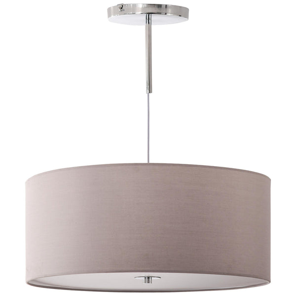 acquista Lustre Suspension à LEDs Dimmable 3 Couleurs 59x59x44 cm 36W Gris Clair
