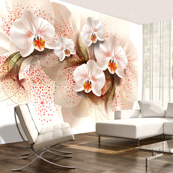 online Papier Peint Fresque Orchidées Jaune Pâle Erroi