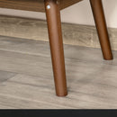 Mobile TV 2 Ante e Vano Centrale 122x39x46 cm in Legno Teak e Nero