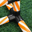 Set Addestramento Cani da Esterno Ø60x297 cm Slalom Ostacolo e Tunnel Arancione