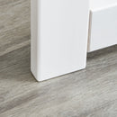 Cancelletto di Sicurezza Pieghevole per Animali Domestici 215x38x75 cm in Legno Bianco