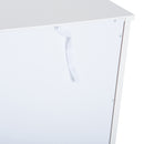 Cassettiera con 5 Cassetti 46x34x97,5 cm in MDF Bianco