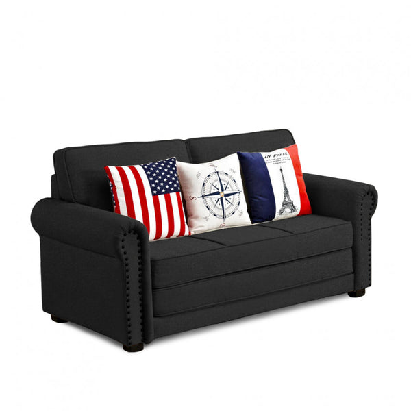 prezzo Canapé-lit 180x85x92 cm en tissu noir