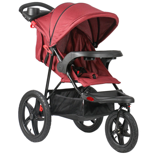 prezzo Poussette Légère pour Enfants 3 Roues Pliable Inclinable Rouge