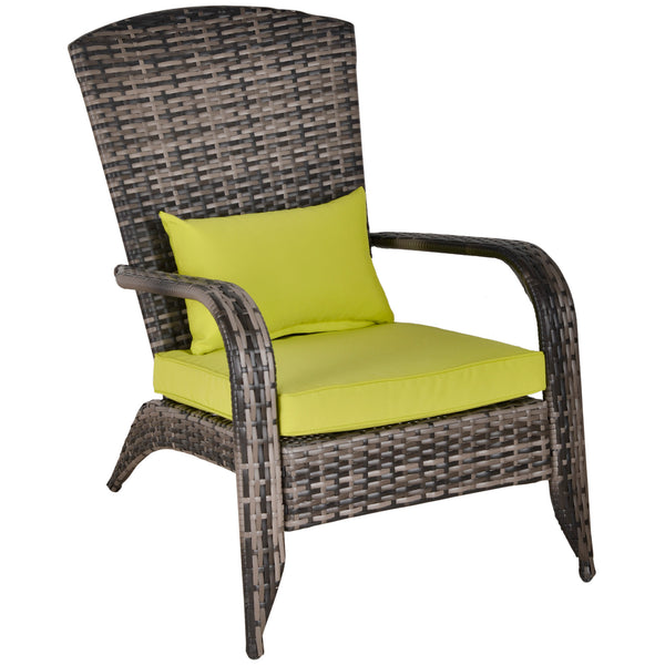 Fauteuil de jardin 65x86x90 cm en rotin synthétique gris acquista
