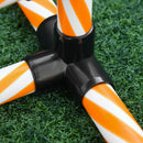 Set Addestramento Cani da Esterno Slalom Ostacolo e Tunnel con Sacca Trasporto Arancione