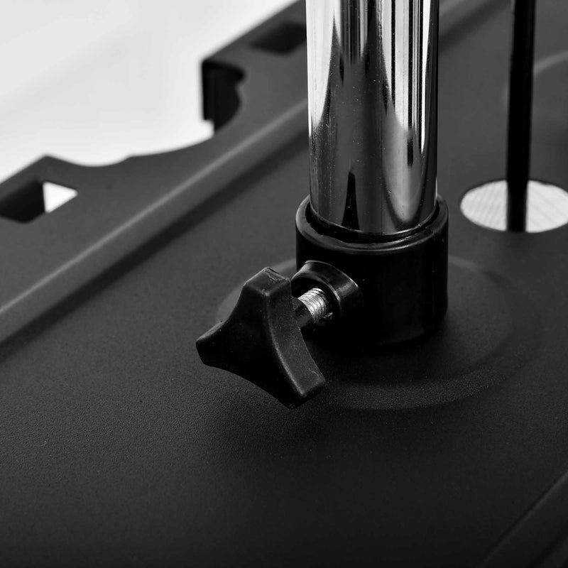 Stazione Fitness Palestra Multifunzione in Acciaio Nero