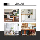 Tavolino da Bar Ø65x66-90 cm in Metallo e Similpelle Nero