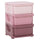 Commode pour Chambre 3 Tiroirs 37x37x56,5 cm en Plastique Rose