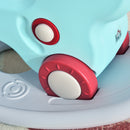 Cavallo a Dondolo 2 in 1 con Ruote e Giochi Sonori in Plastica