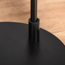 Lampada da Terra 44x34x154 cm in Metallo e Rattan Nero