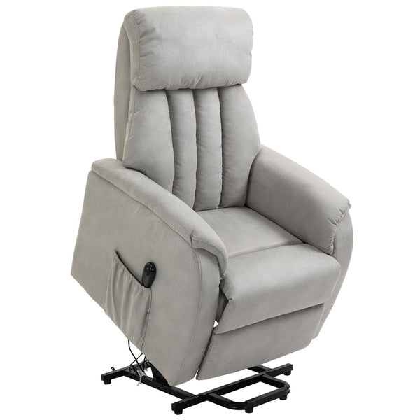 acquista Fauteuil Releveur Electrique 1 Moteur en Tissu Gris