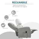 Poltrona Alzapersona Elettrica 1 Motore in Tessuto Grigio