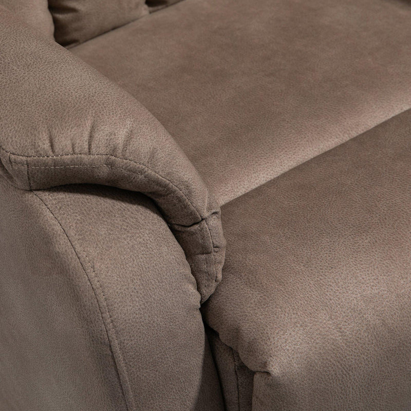 Poltrona Alzapersona Elettrica 1 Motore in Tessuto Marrone