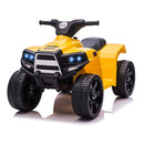 Mini Quad Elettrico per Bambini 6V Nero e Giallo