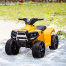 Mini Quad Elettrico per Bambini 6V Nero e Giallo