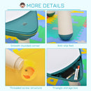 Set Tavolino con Sedia per Bambini in ABS Giallo e Verde