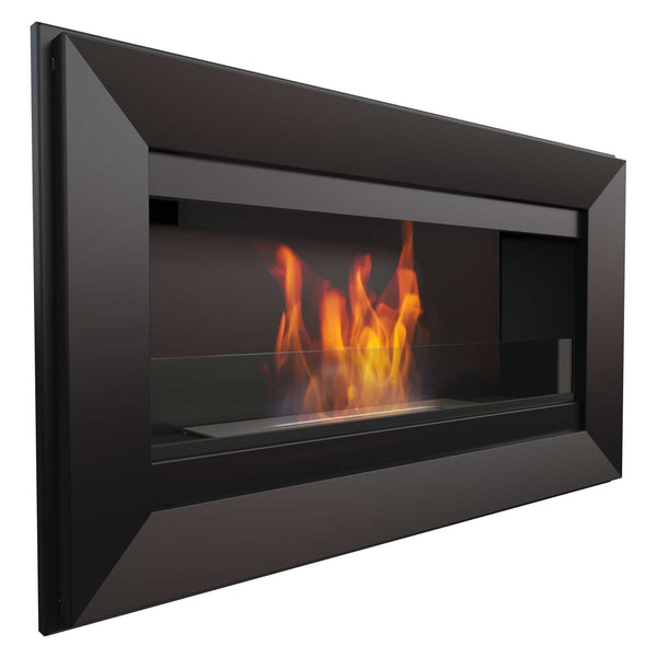 Cheminée Bioéthanol Murale 88x51 cm Flig Las Vegas Noir sconto