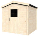 Casetta Box da Giardino per Attrezzi 2,16x2,14m Senza Pavimento in Legno Abete 19mm Tison