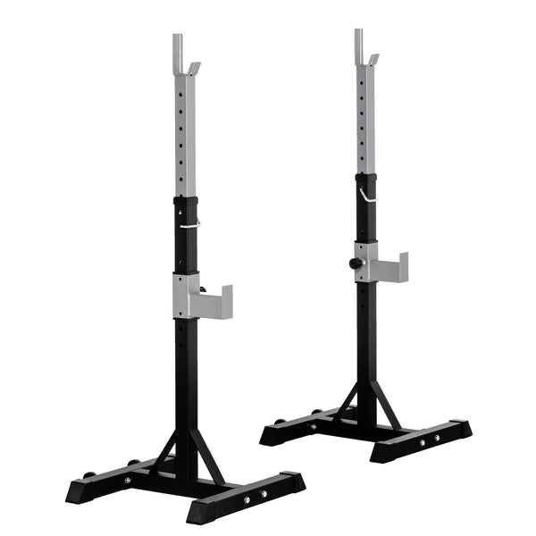 sconto Set 2 Supports Haltères Capacité 110Kg 55x57x105-170 cm Noir