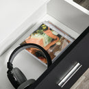 Mobile TV in Legno Truciolato e Metallo 140x30x42 cm Bianco e Nero