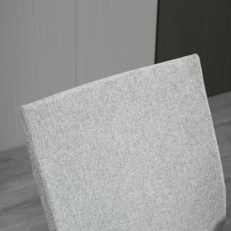Sedia Ergonomica e Girevole da Ufficio in Tessuto Grigio 61x61x89-99 cm