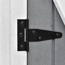 Casetta da Giardino Portautensili con Doppia Porta139x75x160 cm in Legno Grigia