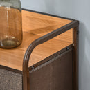 Cassettiera 7 Cassetti in Tessuto 80x29x78.5cm in Legno Multicolore