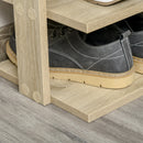 Scarpiera 6 Paia 32x30x104 cm in Legno Rovere