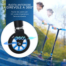 Monopattino per Bambini 64,5x37x76 cm in Metallo e Alluminio Nero