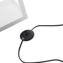 Lampada da Terra 26x26x160 cm E27 40W con Mensole in MDF Bianca