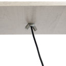 Lampada da Terra 26x26x160 cm E27 40W con Mensole in MDF Rovere