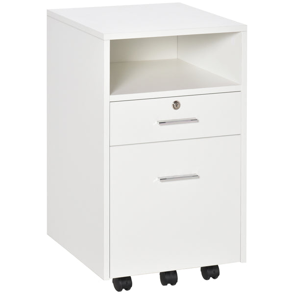 sconto Commode pour Bureau 39,5x40x60 cm en Aggloméré Blanc