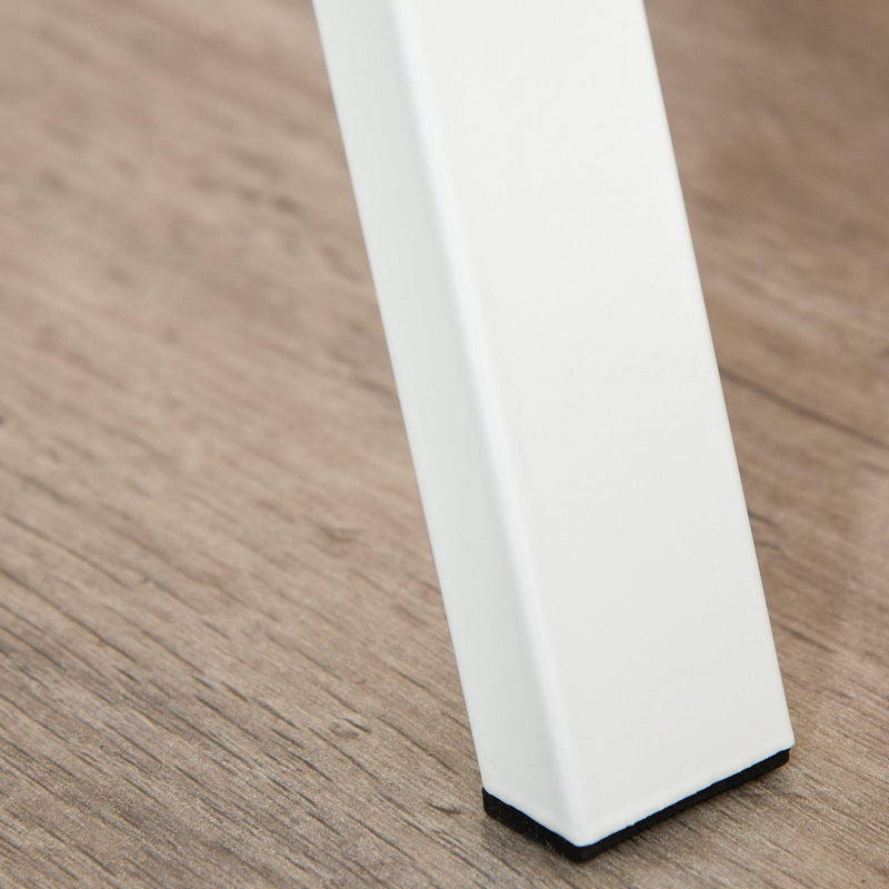 Scrivania da Ufficio 84x45x85 cm in Legno e Metallo Rovere