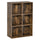 Bibliothèque 6 étagères 65,5x30x97,5 cm en bois marron