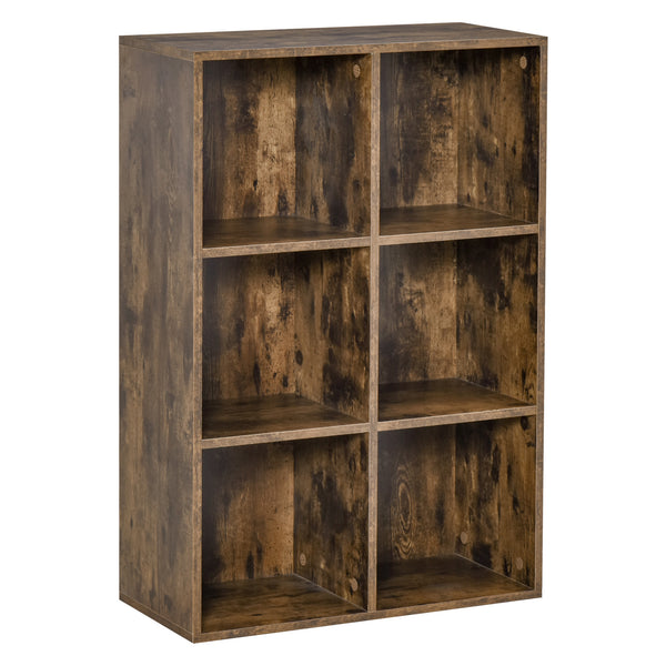 sconto Bibliothèque 6 étagères 65,5x30x97,5 cm en bois marron