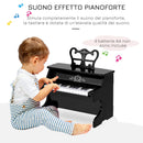 Mini Pianoforte Giocattolo per Bambini  25 Tasti in ABS Nero