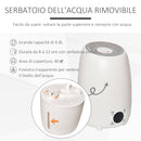Umidificatore d'Aria ad Ultrasuoni 4,8L con Display a LED Bianco