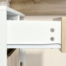 Scrivania Angolare da Ufficio 120x92x75,5 cm in Legno Rovere e Bianco