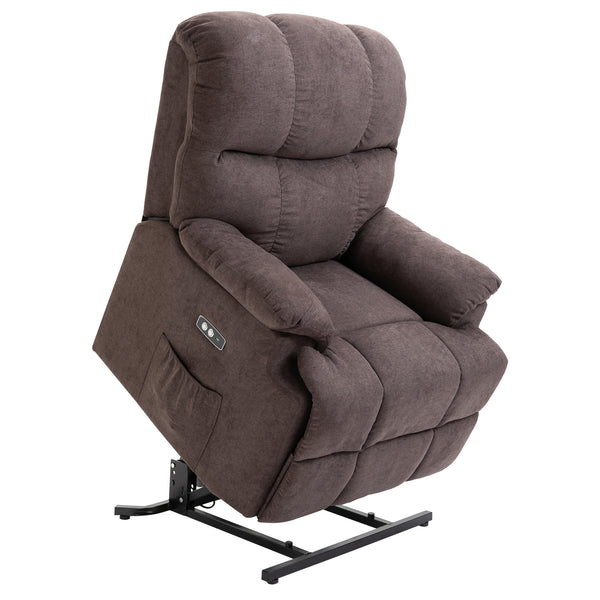 Fauteuil Releveur Electrique 1 Moteur en Tissu Marron online