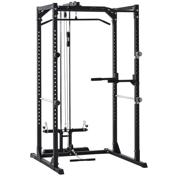 Station de fitness multifonction 155x118x220 cm en acier noir prezzo
