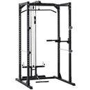 Stazione Fitness Multifunzione 155x118x220 cm in Acciaio Nera