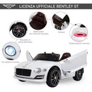 Macchina Elettrica per Bambini 6V con Licenza Bentley Bianca